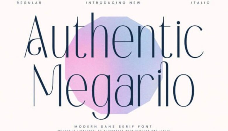 Authentic Megarilo Font
