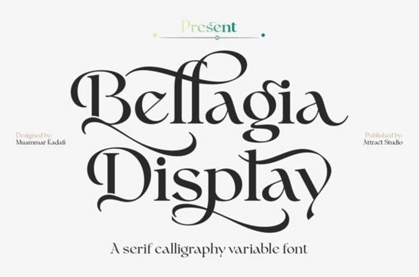 Bellagia Display Font