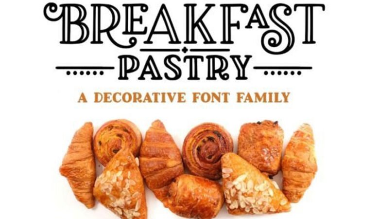Breakfast Pastry Font
