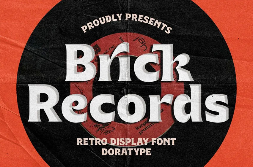 Brick Records Font