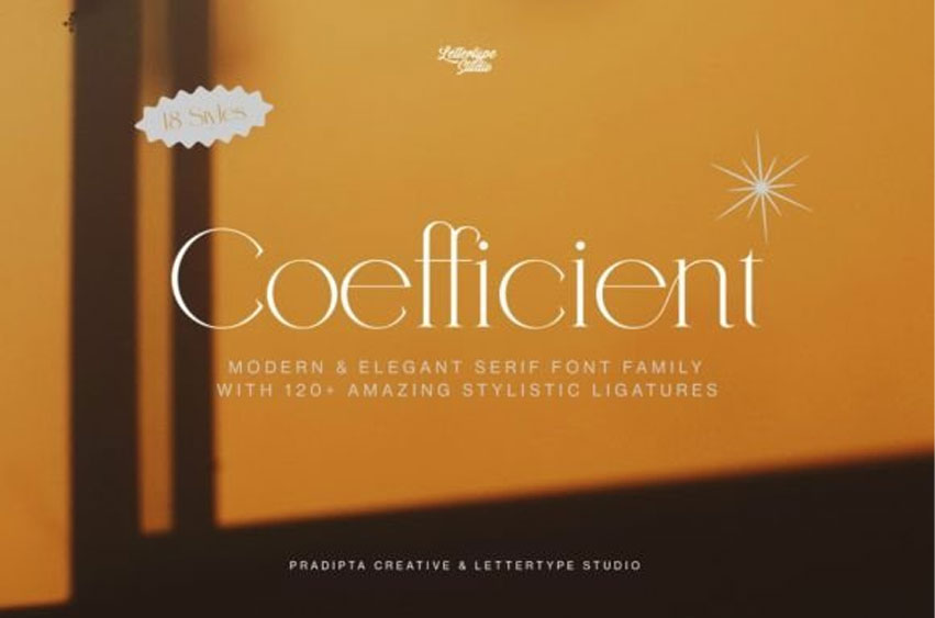 Coefficient Font