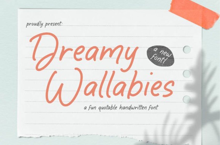 Dreamy Wallabies Font