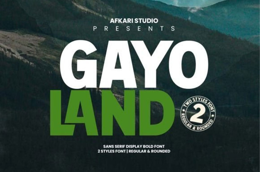 Gayo Land Font