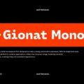 Gionat Mono Font
