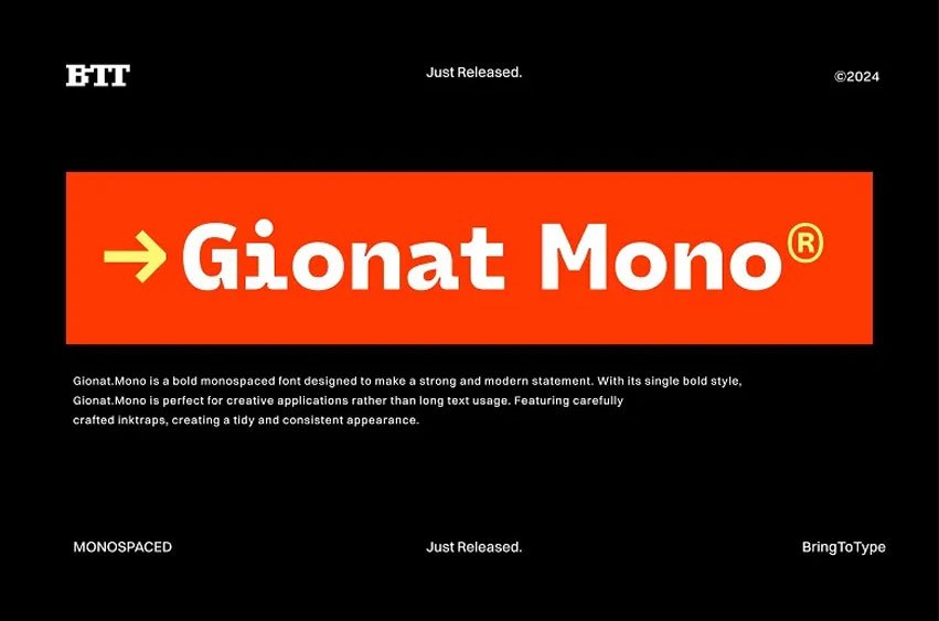 Gionat Mono Font