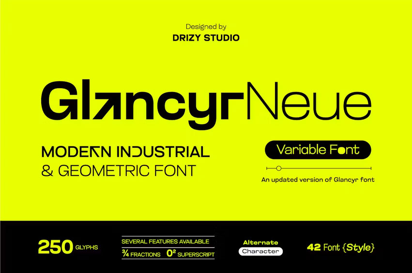 GlancyrNeue Font