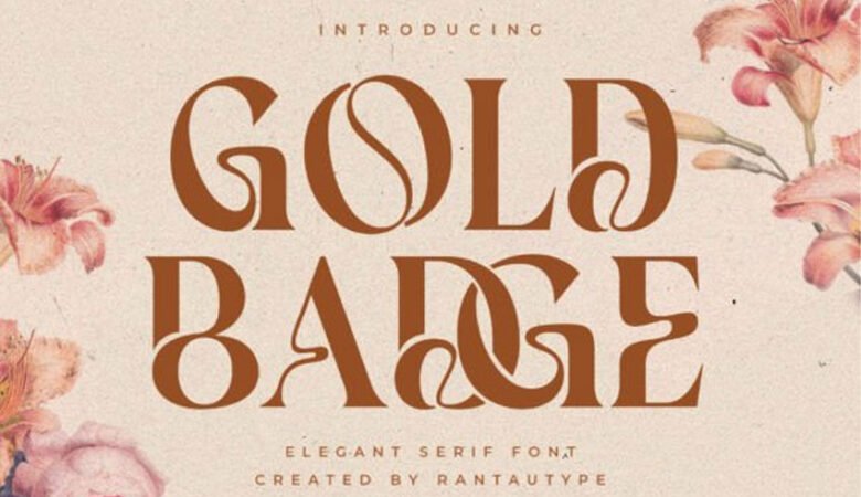 Gold Badge Font