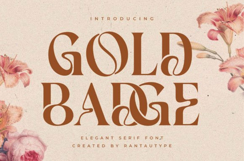 Gold Badge Font