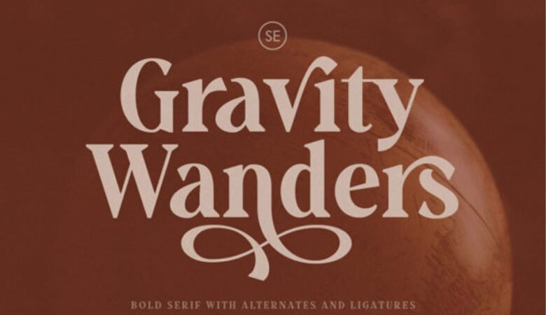 Gravity Wanders Font