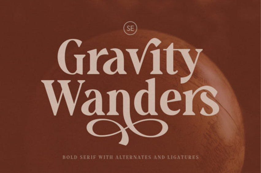 Gravity Wanders Font