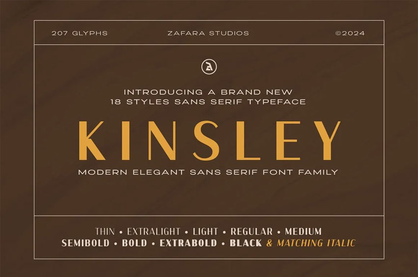 Kinsley Font