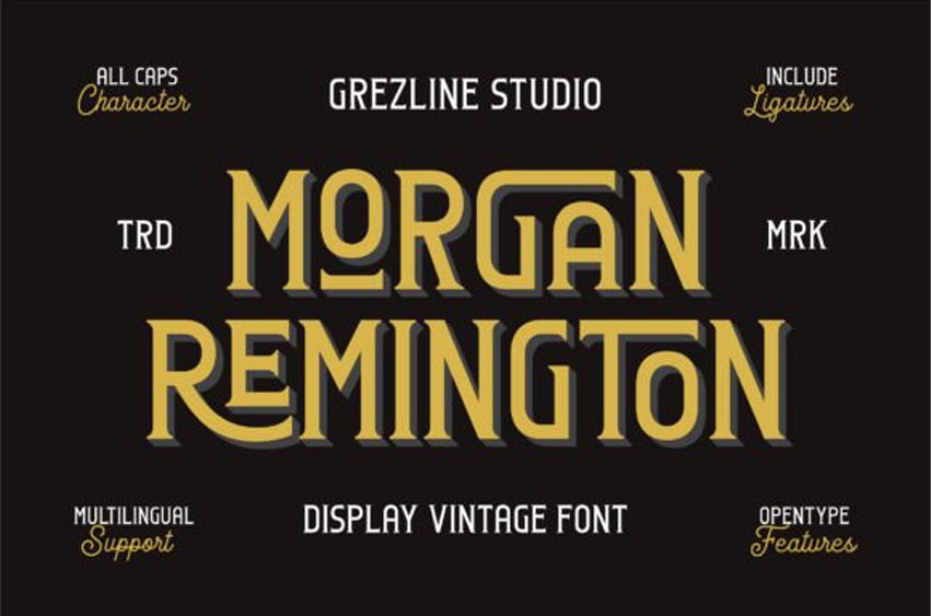 Morgan Remington Font