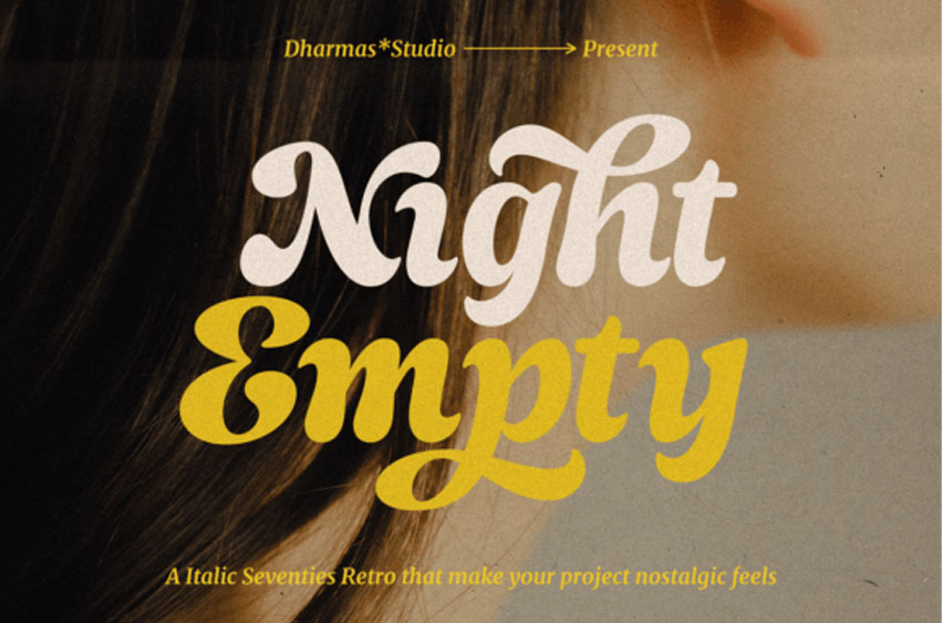 Night Empty Font