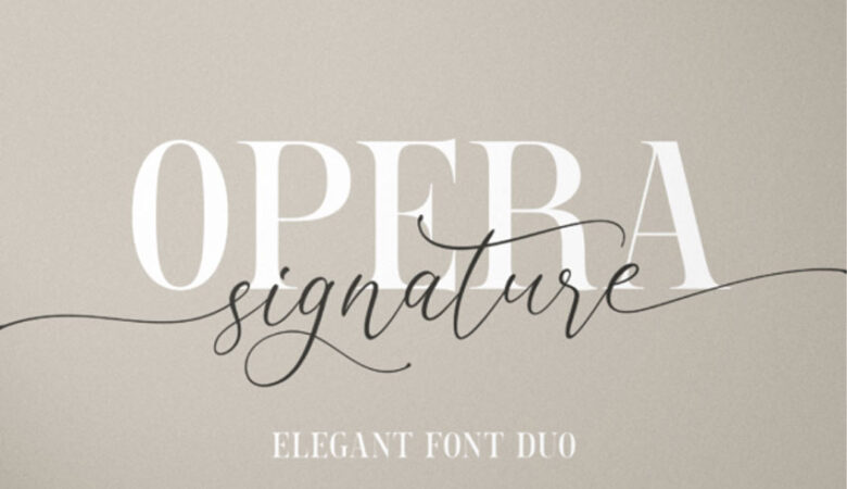 Opera Signature Font