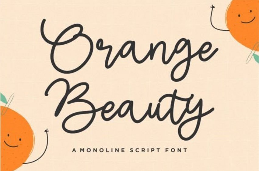 Orange Beauty Font