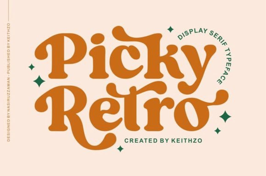 Picky Retro Font