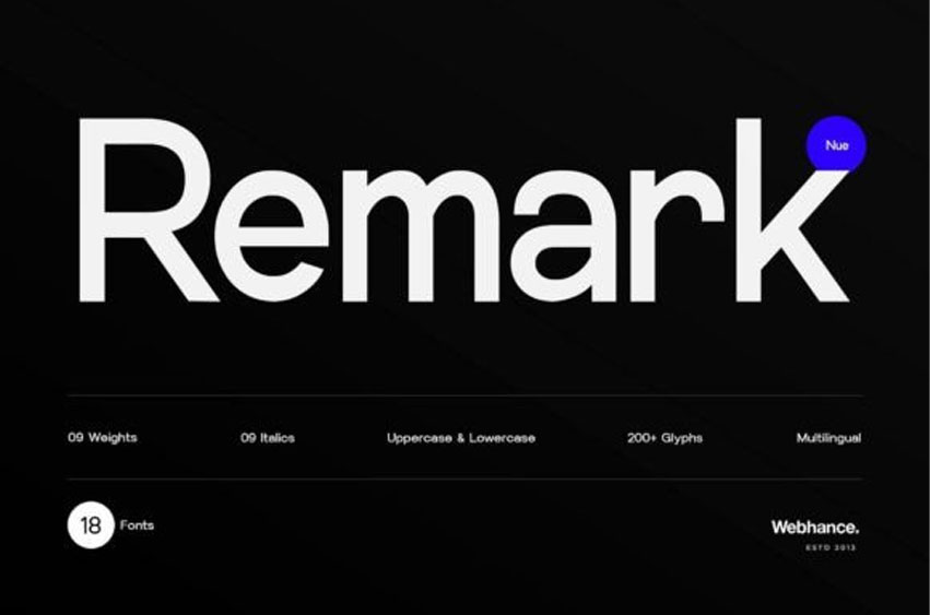 Remark Nue Font