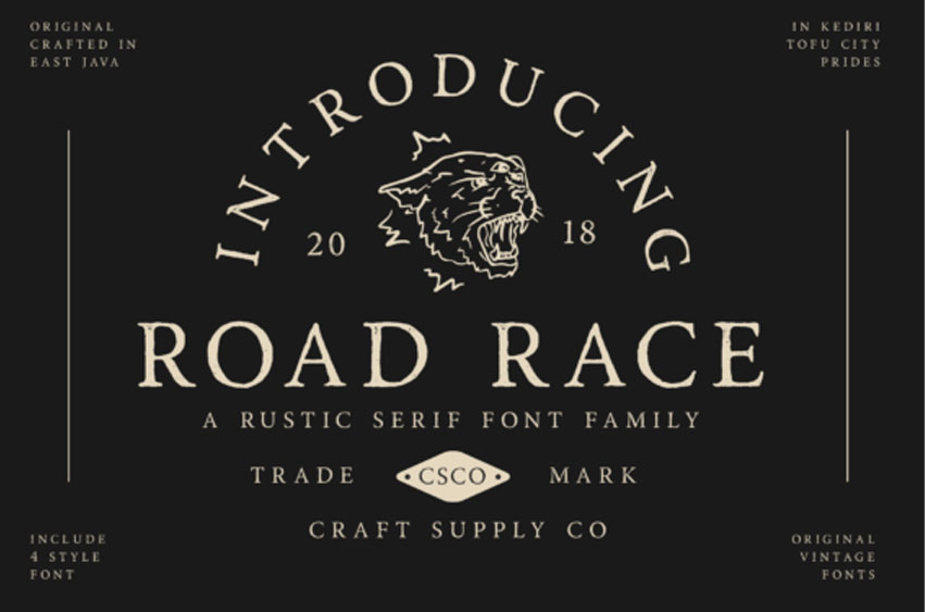 Road Race Font