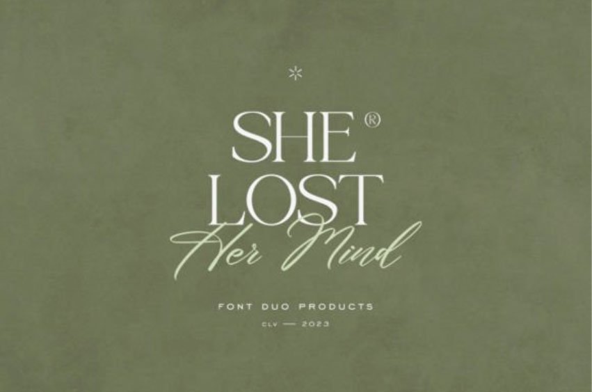 She Lost Her Mind Font