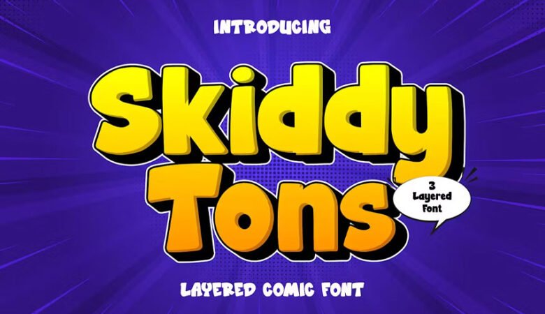 Skiddy Toons Font