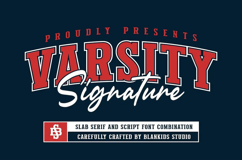 Varsity Signature Font