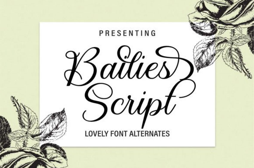 Bailies Script Font