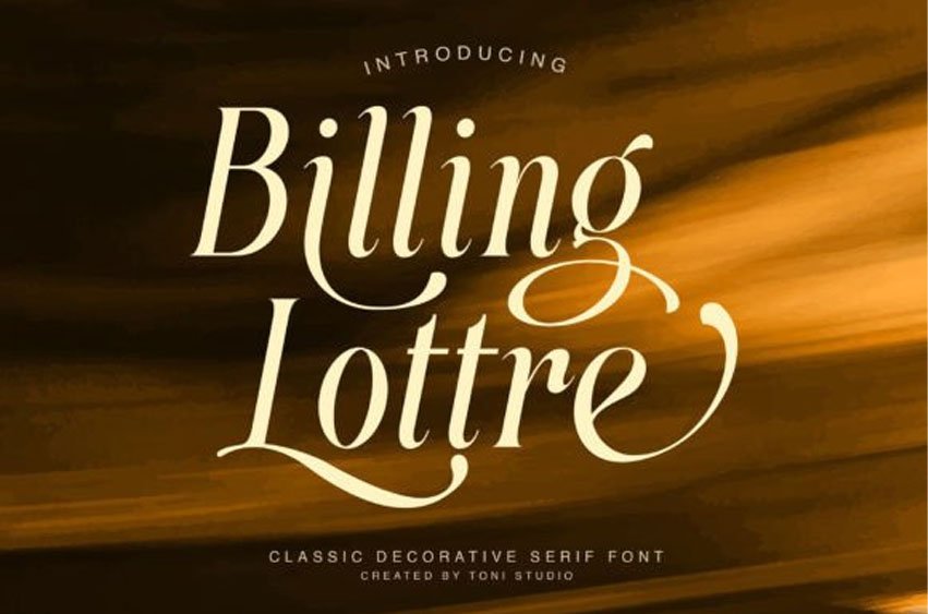 Billing Lottre Font