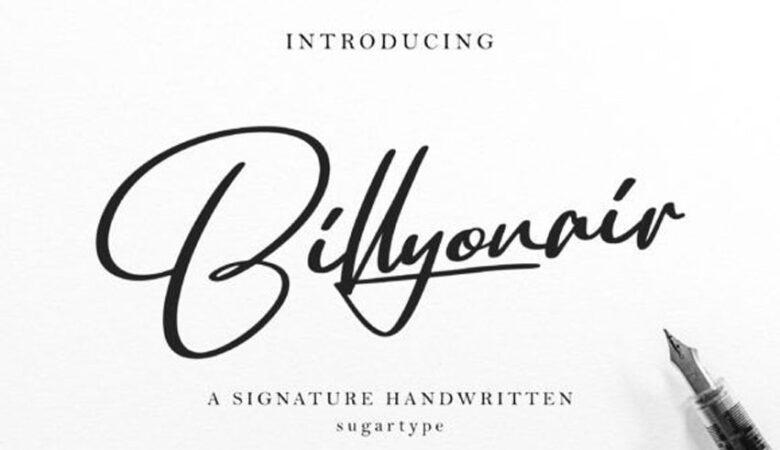 Billyonair Font