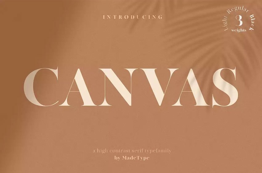 Canvas Serif Font