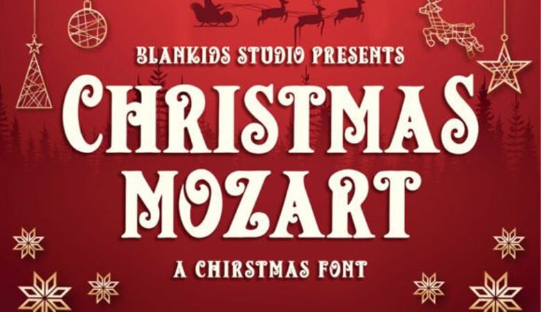 Christmas Mozart Font