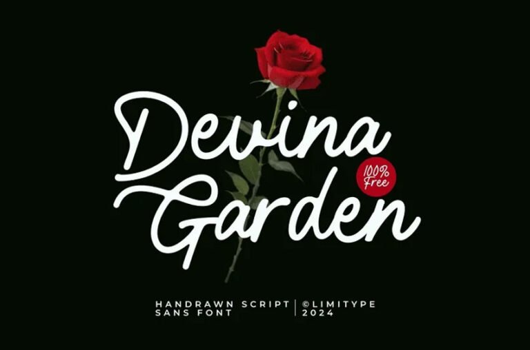 Devina Garden Font - Creative Fonts
