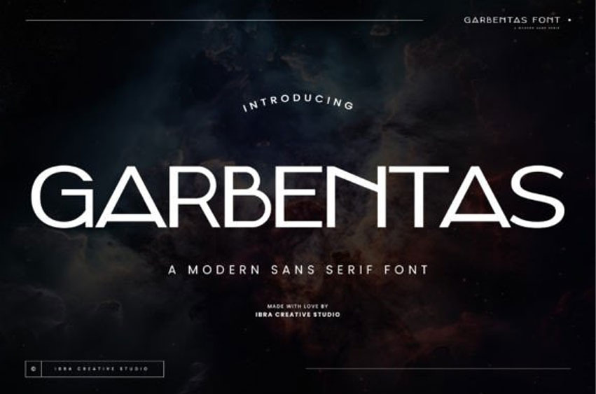 Garbentas Font