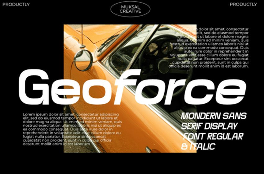 Geoforce Font