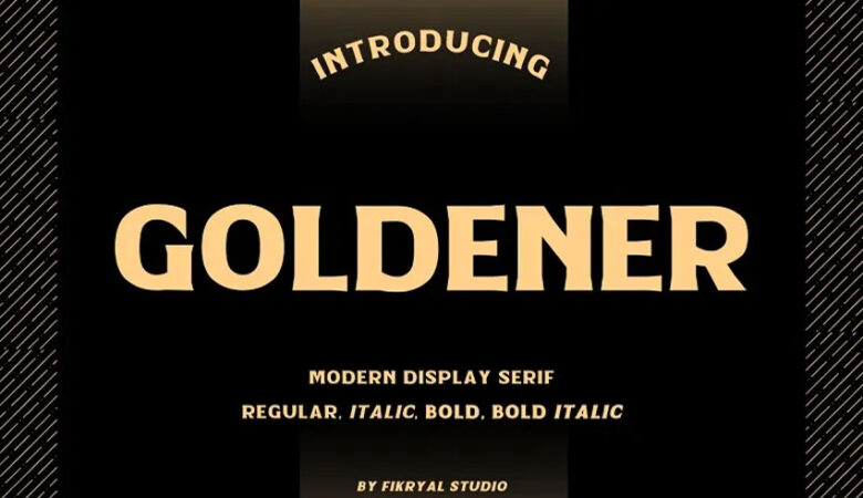 Goldener Font