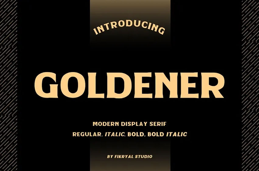 Goldener Font