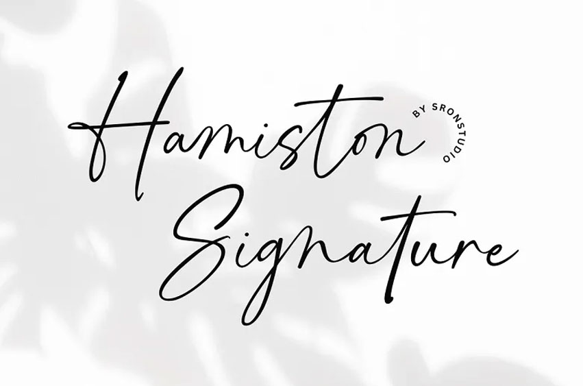 Hamiston Signature Font