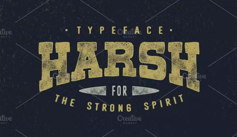Harsh Font