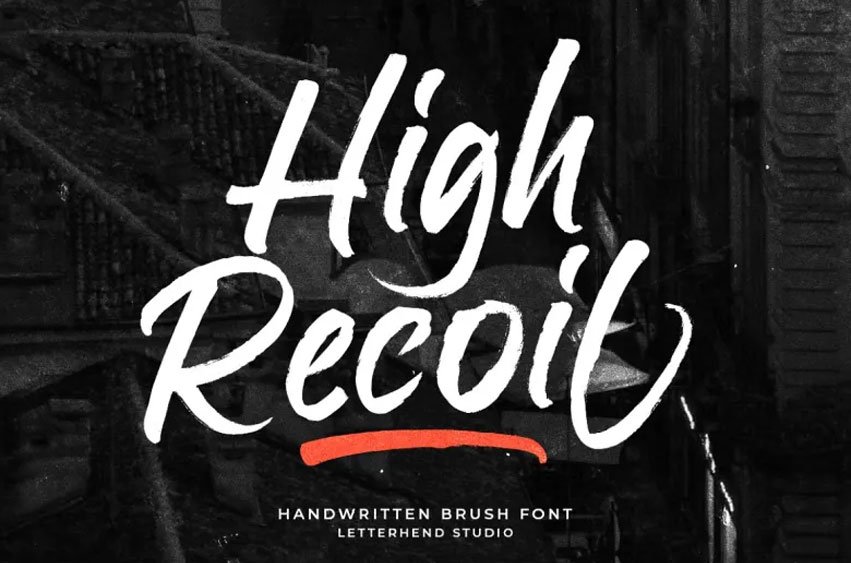 High Recoil Font