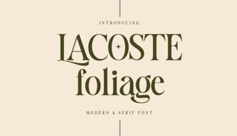 Lacoste Foliage Font