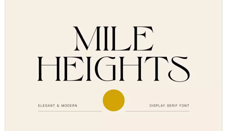 Mile Heights Font