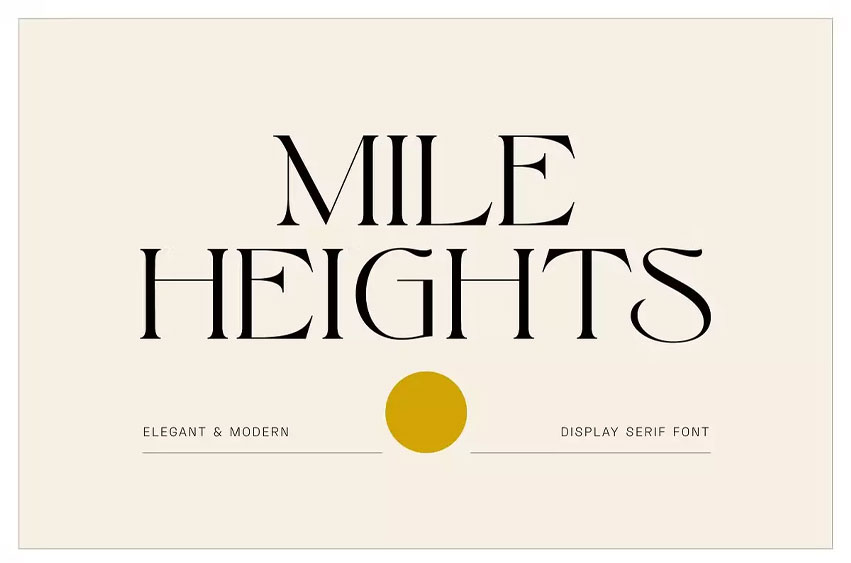 Mile Heights Font