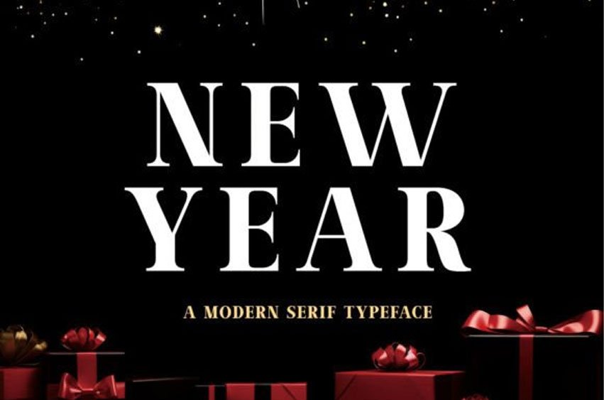 New Year Font