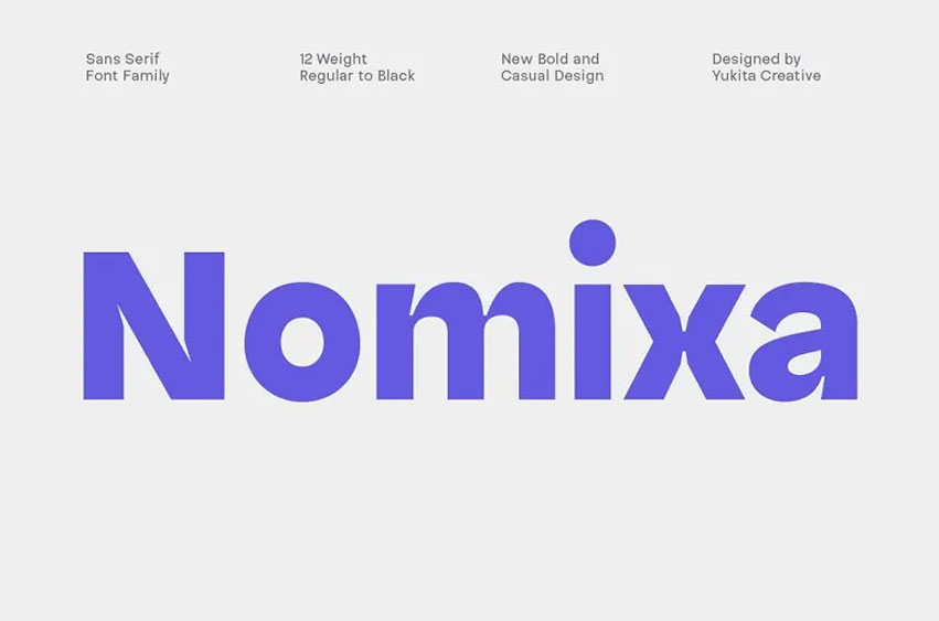 Nomixa Font