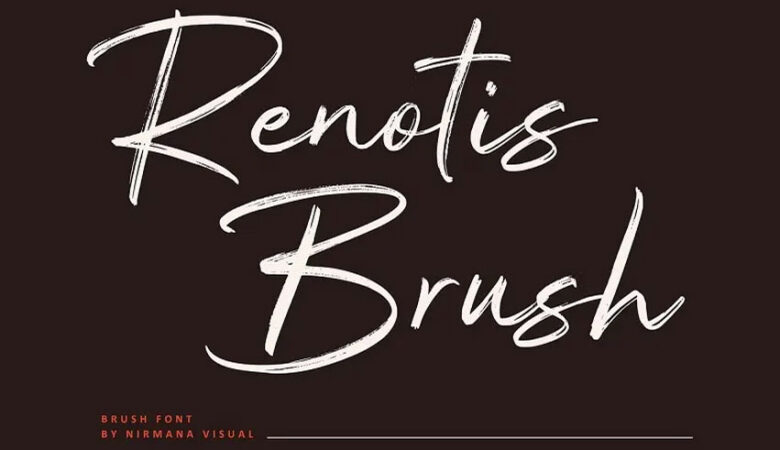 Renotis Brush Font