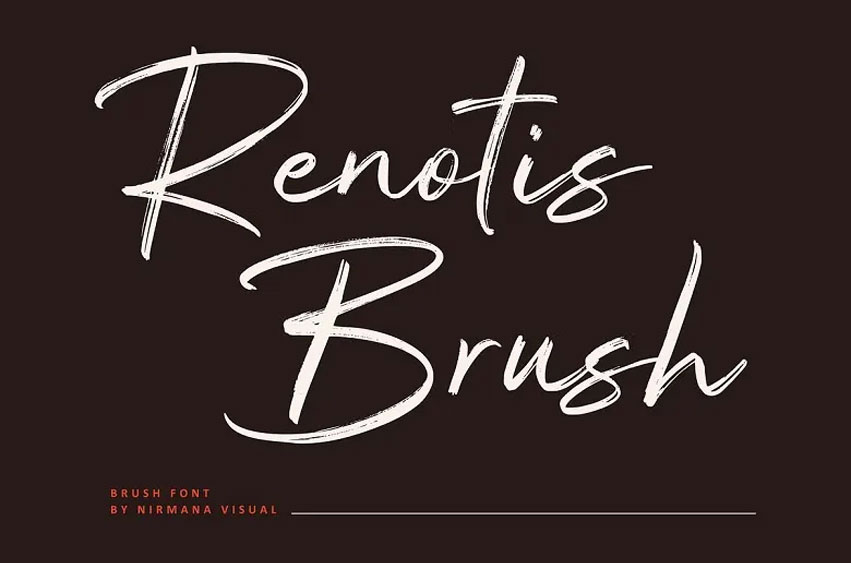 Renotis Brush Font