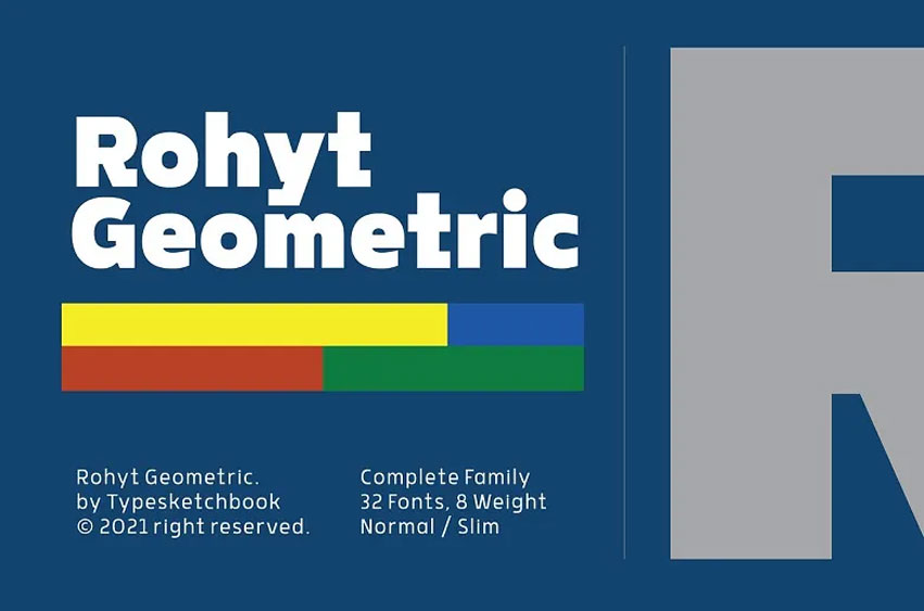 Rohyt Geometric Font