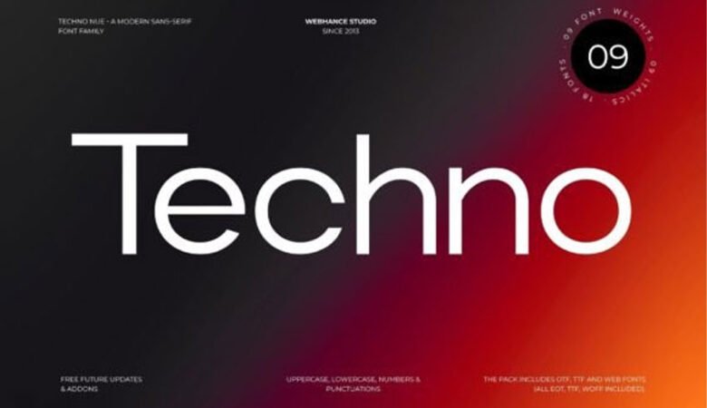 Techno Font