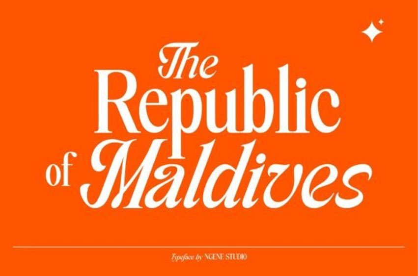 The Republic of Maldives Font