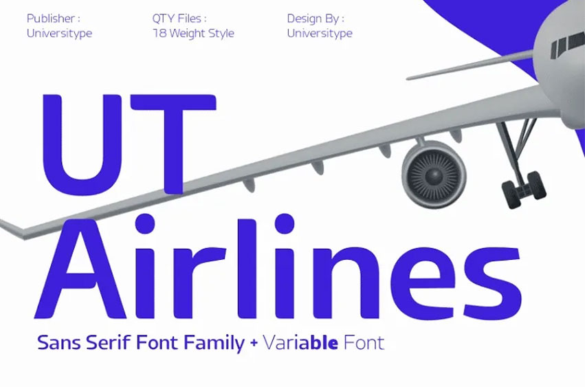 UT Airlines Font