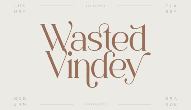 Wasted Vindey Font